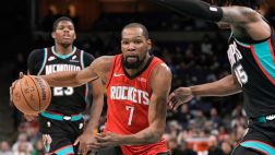 火箭客場(chǎng)終結(jié)連敗 杜蘭特25+10串聯(lián)全隊(duì) 小賈巴里21+16統(tǒng)治內(nèi)線