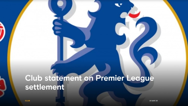 切爾西歷史財(cái)務(wù)違規(guī)僅罰款免扣分 業(yè)內(nèi)質(zhì)疑處罰尺度與曼城案迥異