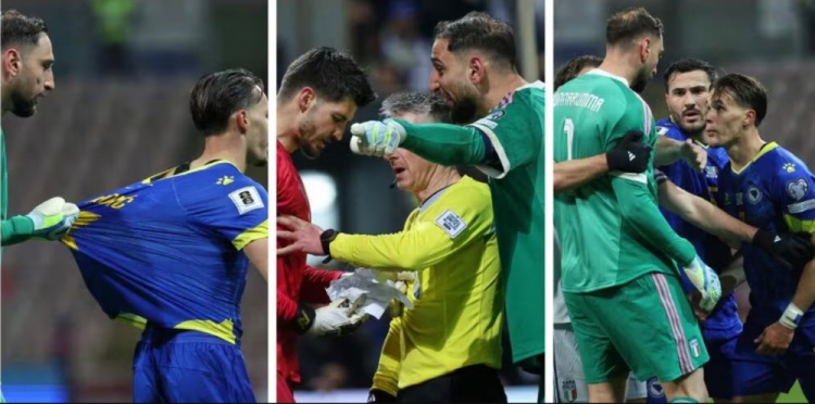 多納魯馬搶撕波黑門將點球小抄 沖突頻發(fā)意大利點球出局