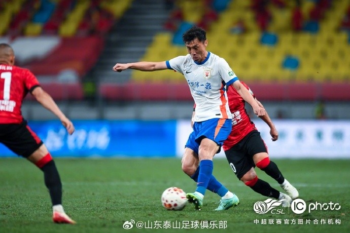 泰山客場0-1蓉城，五輪連勝終結(jié)