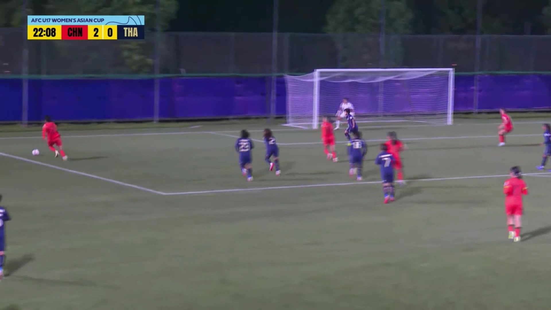 U17女足3-0領(lǐng)先！成宛迪門前頭球破門建功